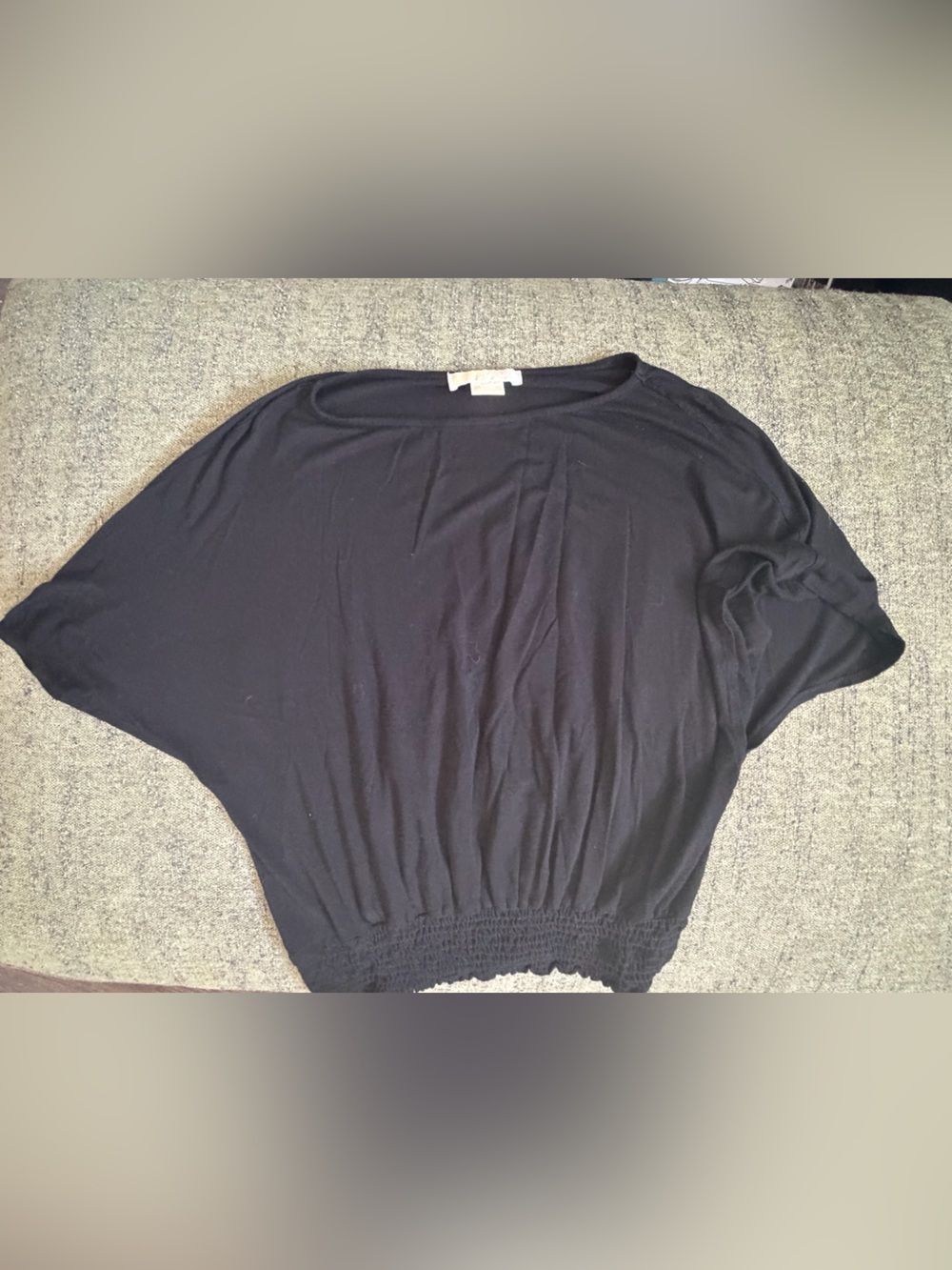 Michael Kors Black Shirt with Elastic Waistband